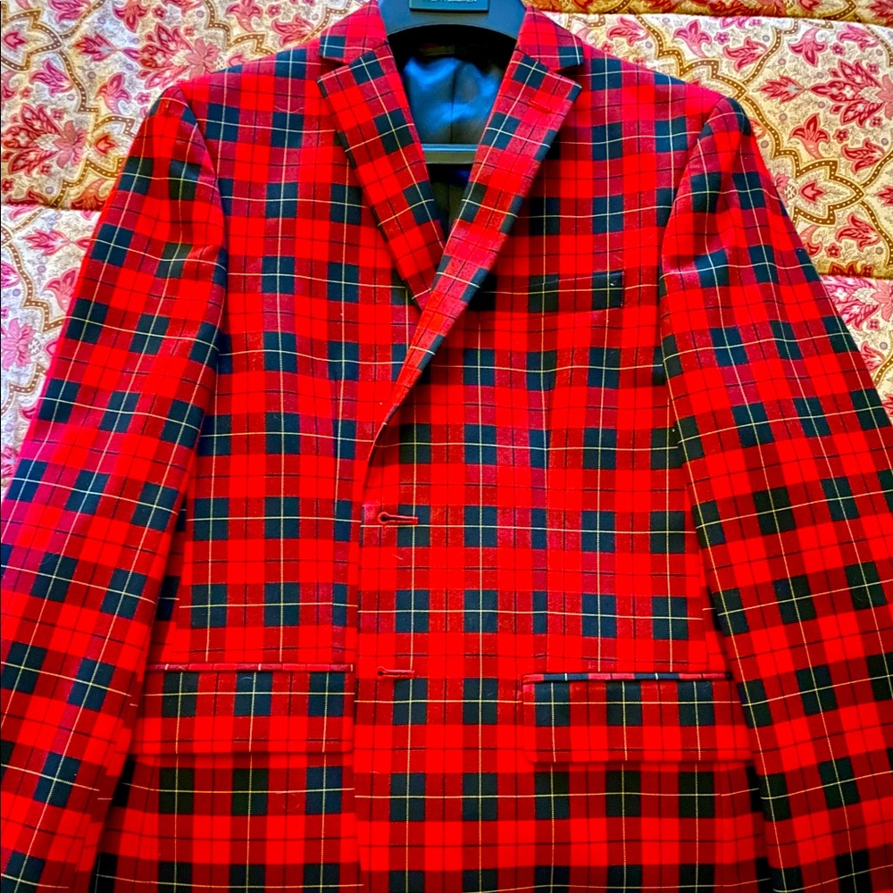 Ralph Lauren boys plaid tartan blazer